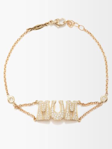 Bracelet en or 14 carats et diamants Mum - Jacquie Aiche - Modalova