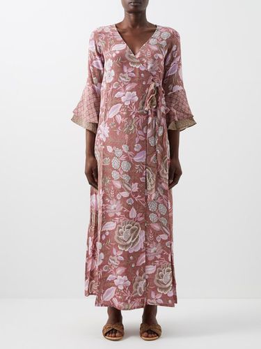 Robe longue en crêpe à imprimé floral Bali - D'Ascoli - Modalova