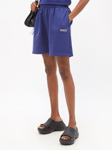 Short en jersey de coton à broderie logo - Balenciaga - Modalova