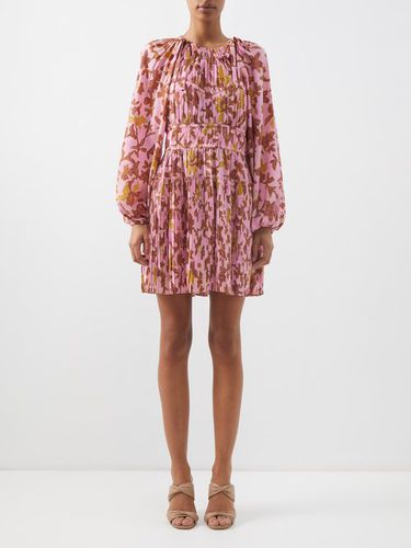 Robe courte en soie à imprimé floral Sefia - Ulla Johnson - Modalova