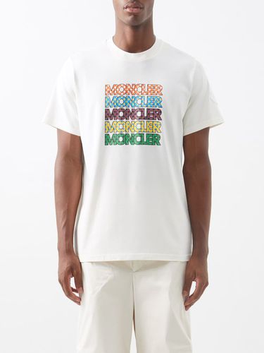 T-shirt en coton à imprimé logo - 2 MONCLER - Modalova
