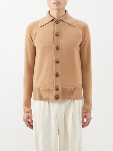 Cardigan en laine à boutons en cuir Nino - Giuliva Heritage - Modalova