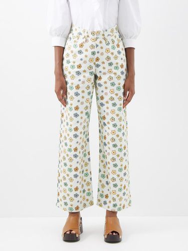 Pantalon en coton à imprimé floral Blanka - Shrimps - Modalova