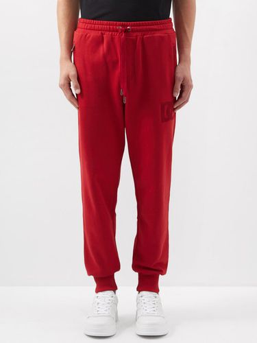 Pantalon de jogging en coton à broderie logo - Dolce & Gabbana - Modalova