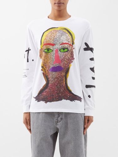 T-shirt manches longues en jersey Brat Face - Christopher Kane - Modalova
