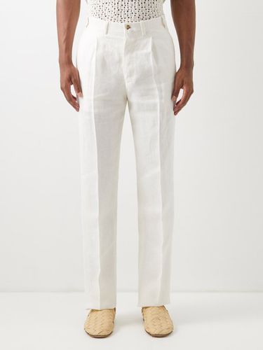 Pantalon en lin plissé Vito - Giuliva Heritage - Modalova
