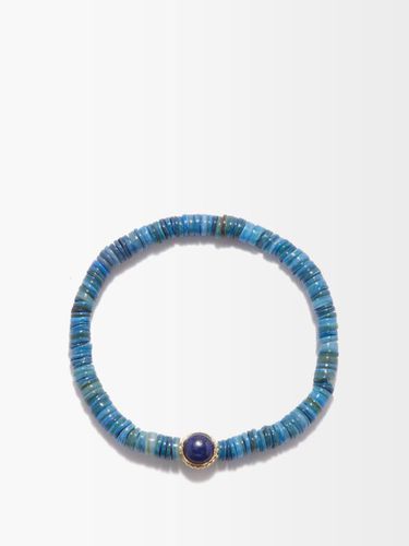 Bracelet en or 14 carats, perle et lapis-lazuli - Luis Morais - Modalova