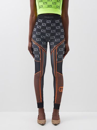 Legging taille haute en jersey à jacquard GG - Gucci - Modalova