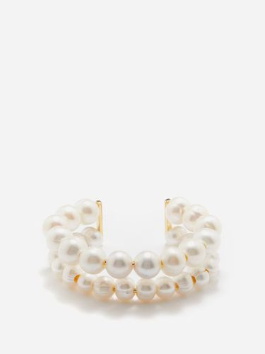Bracelet jonc en vermeil plaqué or et perle - Completedworks - Modalova