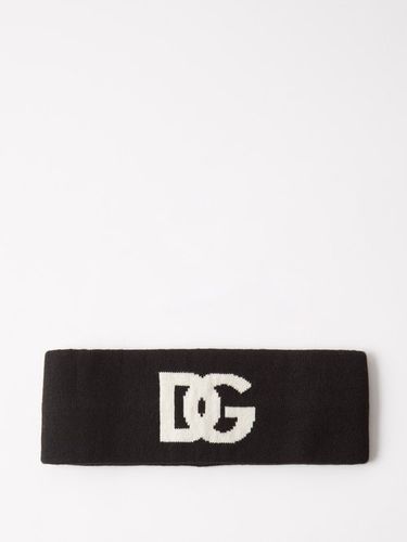 Bandeau en cachemire mélangé à logo DG - Dolce & Gabbana - Modalova