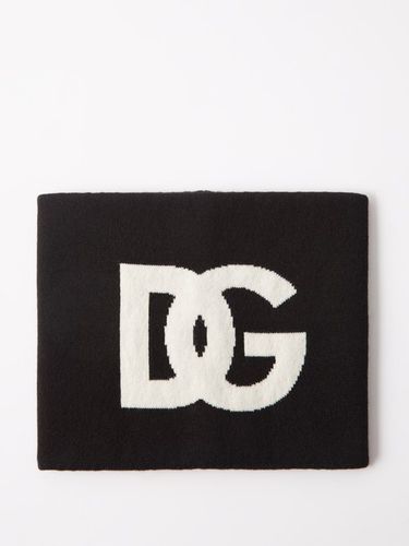 Col tube en cachemire mélangé à logo DG - Dolce & Gabbana - Modalova
