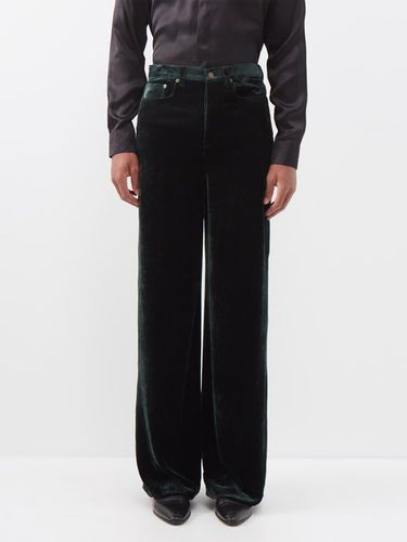 Pantalon habillé ample en velours - Saint Laurent - Modalova