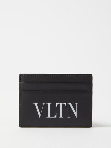 Porte-cartes en cuir à imprimé logo Vltn - Valentino Garavani - Modalova