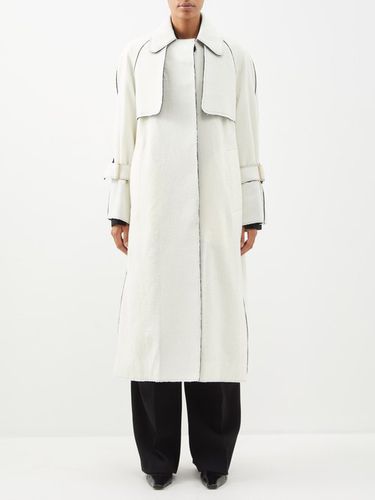 Trench-coat en laine à bords francs Annabel - Ashlyn - Modalova