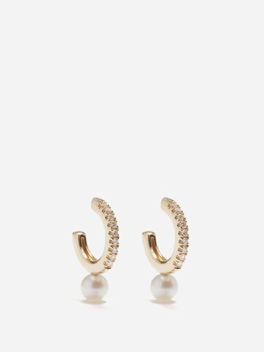 Boucles d'oreilles en or, diamant et perle - Mizuki - Modalova