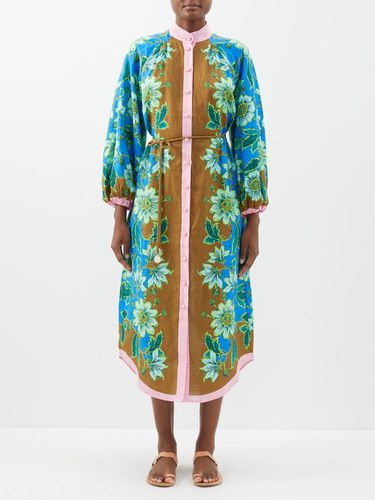 Robe-chemise en lin à imprimé floral Winnie - ALE MAIS - Modalova