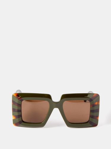 Lunettes de soleil carrées oversize en acétate - LOEWE Eyewear - Modalova
