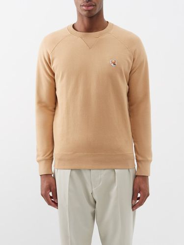 Sweat-shirt en jersey de coton à appliqué Fox Head - Maison Kitsuné - Modalova