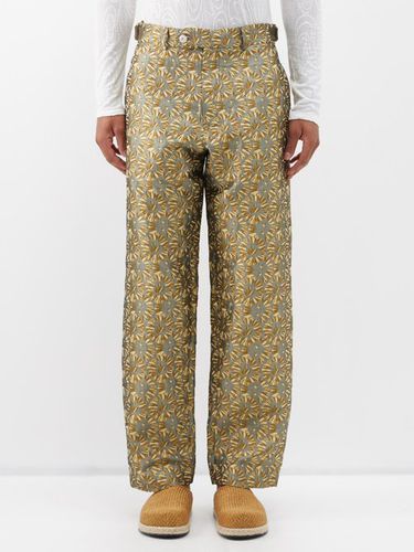 Pantalon en coutil de coton à jacquard floral - Nicholas Daley - Modalova