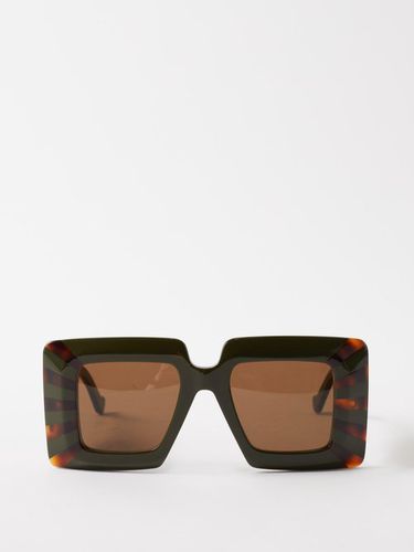 Lunettes de soleil carrées oversize en acétate - LOEWE Eyewear - Modalova