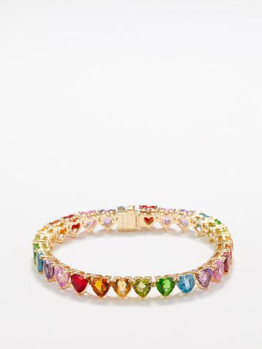 Bracelet en or 9 carats et saphirs Rainbow Heart - Yvonne Leon - Modalova