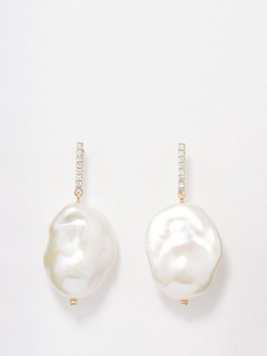 Boucles d'oreilles en or, perle baroque et diamant - Mateo - Modalova
