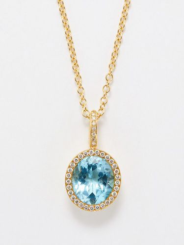 Collier en or 18 carats, diamants et topaze - Octavia Elizabeth - Modalova