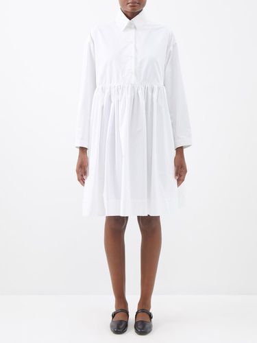 Robe-chemise en popeline de coton froncée Gertrude - The Meaning Well - Modalova