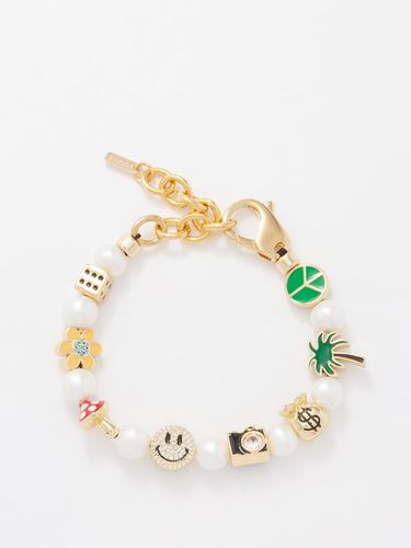 Bracelet en plaqué or 14 carats et perles Famous - Joolz by Martha Calvo - Modalova
