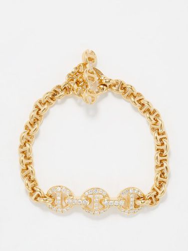 Bracelet en or 18 carats et diamants ID Tri Link - Hoorsenbuhs - Modalova
