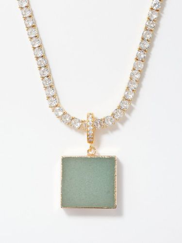 Collier en plaqué or 18 carats, cristal et quartz - Crystal Haze - Modalova