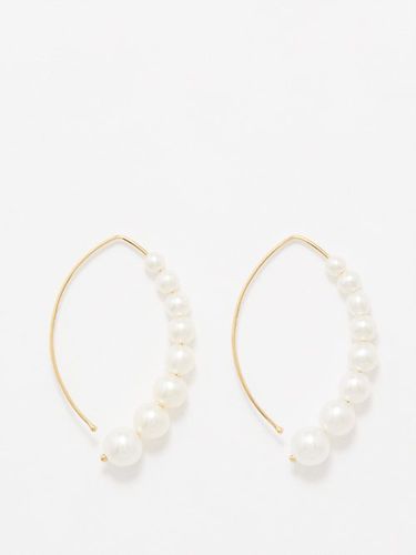 Boucles d'oreilles en or 14 carats et perles - Mizuki - Modalova