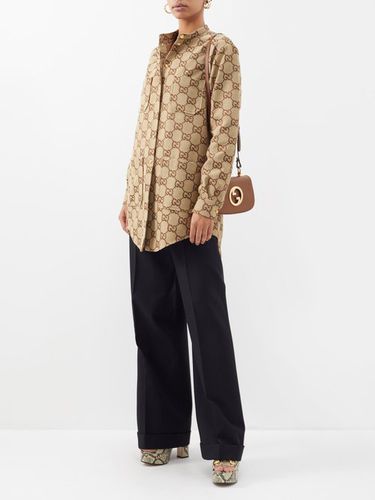 Chemise oversize en toile à logo GG - Gucci - Modalova