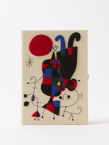 Pochette livre brodée Joan Miró Figures - Olympia Le-Tan - Modalova