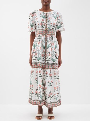 Robe longue en lin à imprimé floral Camilla - Hannah Artwear - Modalova