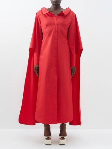 Robe-chemise en popeline de coton à cape - Valentino Garavani - Modalova
