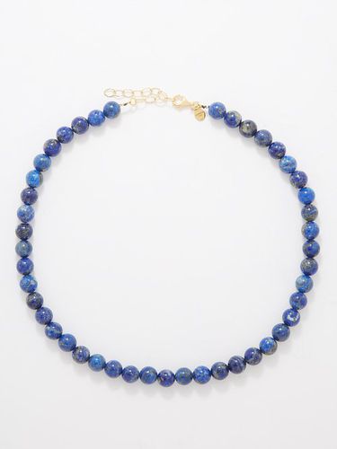 Collier en plaqué or et lapis-lazuli - Hermina Athens - Modalova