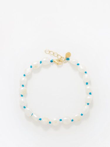 Bracelet de cheville en perles d'eau douce Vilma Ocean - Hermina Athens - Modalova