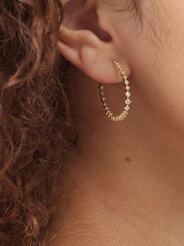 Boucles d'oreilles en or et diamants Éclat - Lizzie Mandler - Modalova