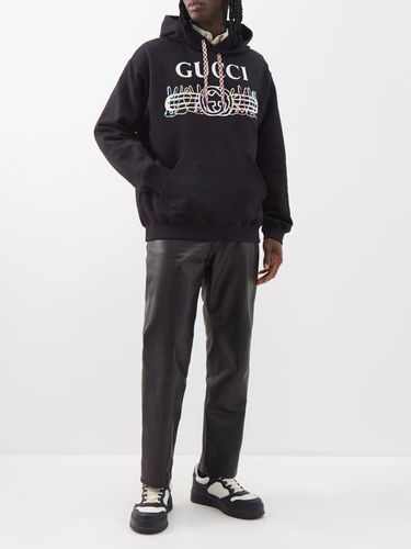 Sweat-shirt à capuche en jersey de coton à logo - Gucci - Modalova