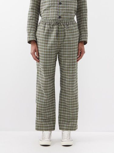 Pantalon en coton motif tartan à cordon coulissant - Itoh - Modalova