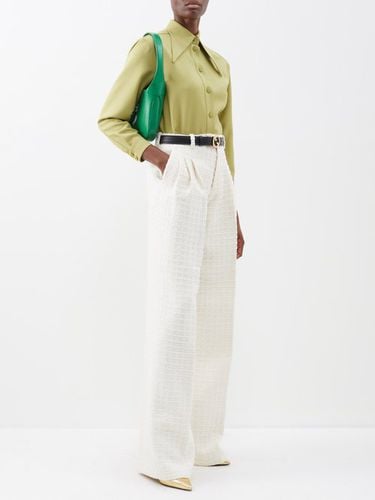 Pantalon taille haute en tweed de coton - Gucci - Modalova