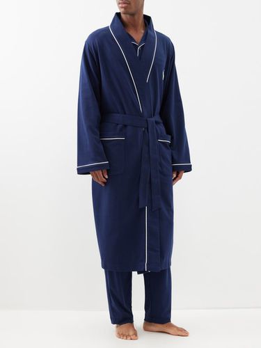 Robe de chambre en jersey de coton à logo brodé - Polo Ralph Lauren - Modalova