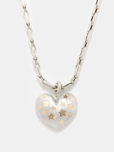Collier en or blanc 14 carats Heart - Lauren Rubinski - Modalova