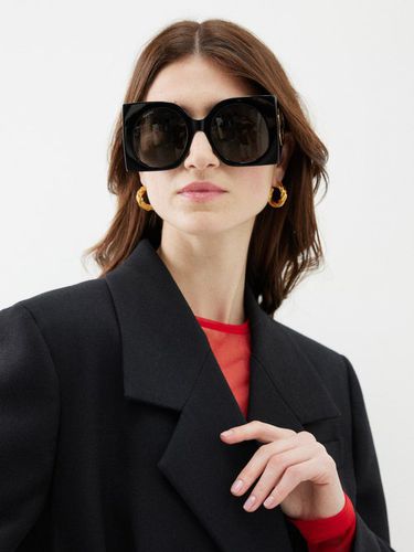 Lunettes de soleil carrées en acétate oversize - Gucci Eyewear - Modalova