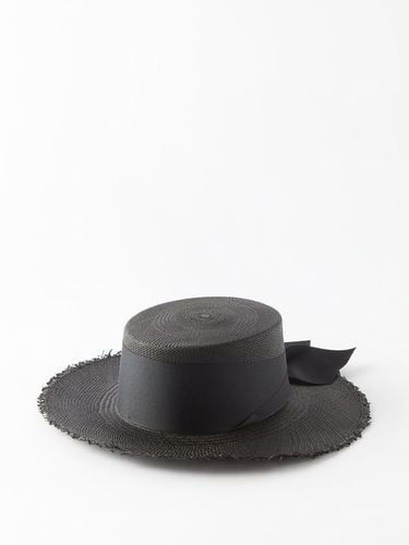 Chapeau de paille effrangé - Sensi Studio - Modalova