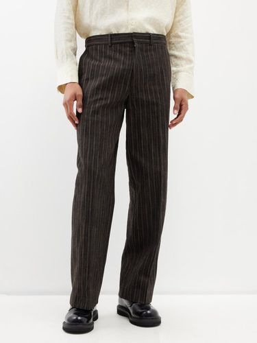 Pantalon habillé en coton mélangé rayé - Róhe - Modalova