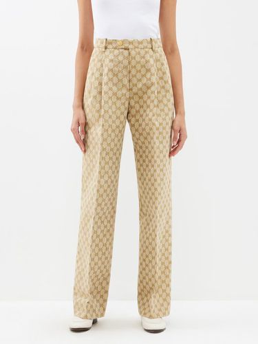 Pantalon en lin mélangé GG - Gucci - Modalova