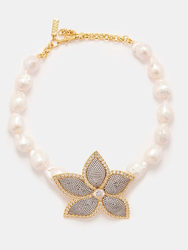 Collier en plaqué or 24 carats et perles Lotus Baroque - Begüm Khan - Modalova