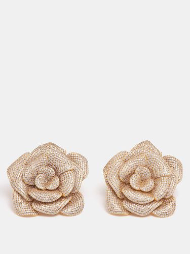 Boucles d'oreilles plaqué or et cristaux La Rosa - Begüm Khan - Modalova